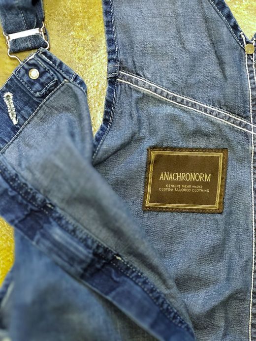 ANACHRONORM 8ozDenim Tapered Overall / indigo(aging wash)