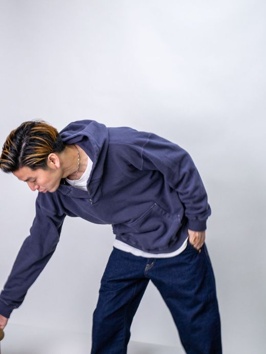 THE UNION TF00374 / HOOD PULLOVER SWT / NAVY