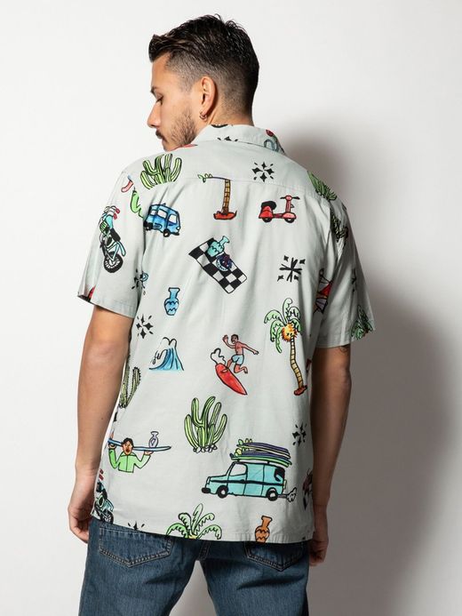 ROARK REVIVAL RW538 / ALWAYS RIGHT S/S WOVEN / OFF WHITE