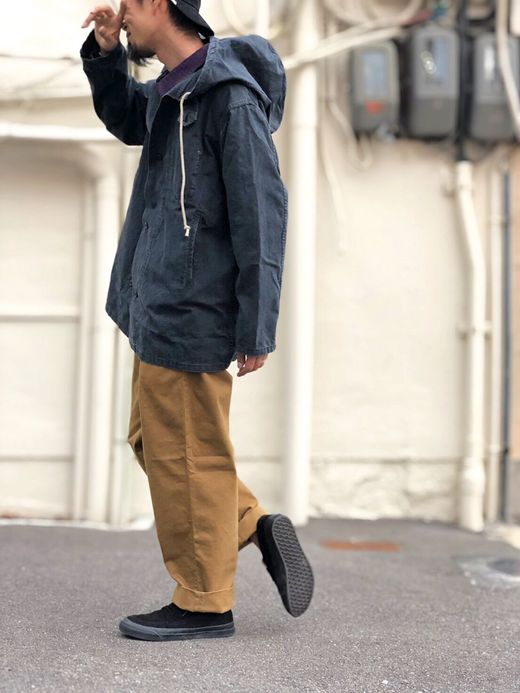 ANACHRONORM AN005 / HOODED PARKA COAT / BLACK