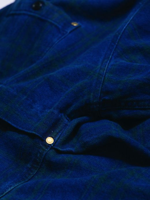 ANACHRONORM AN039 / RESIZE SHIRT / INDIGO AGING WASH
