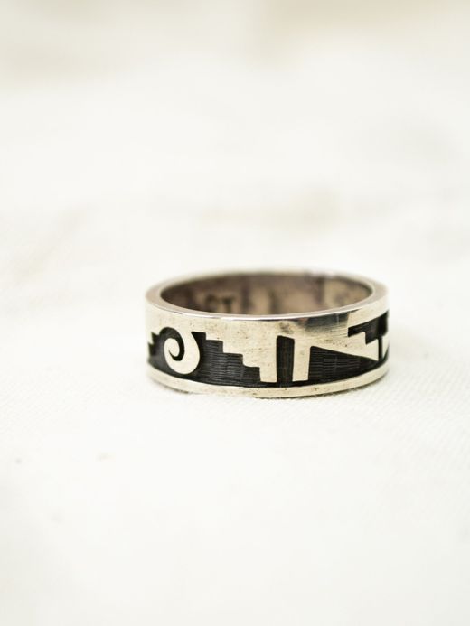Indian Jewelry DUANE TAWAHONGVA SILVER RING