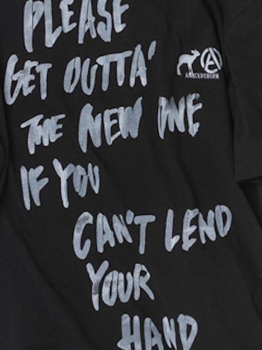 ANACHRONORM AN135 / STENCIL S/S T SHIRTS #1 / BLACK