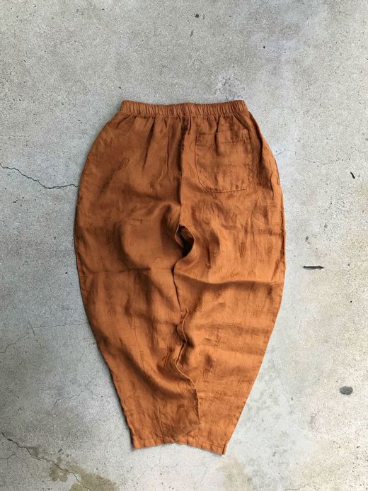  MP-20SP015 / VENICE LINEN JACQUARD PANTS / キャメル