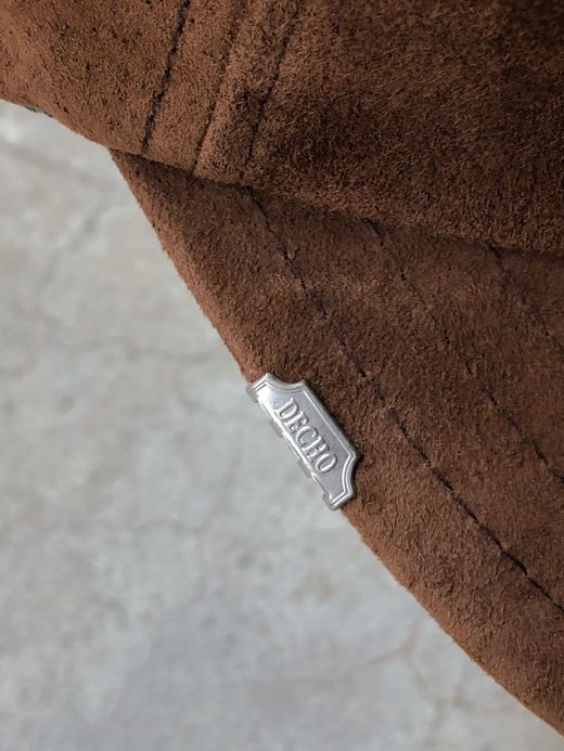 VOO VOO-A-199 / LEATHER CAP by DECHO / BROWN