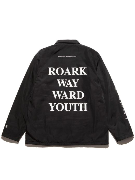 ROARK REVIVAL RJJ658 / WAYWARD YOUTH COACHES JACKET / BLACK