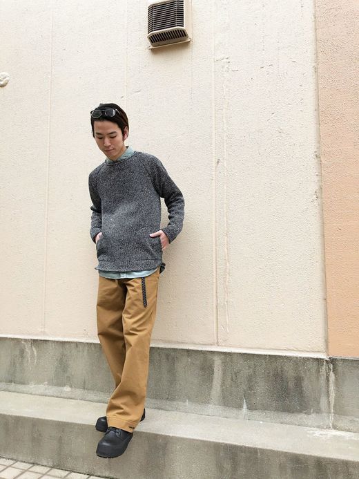 Spinner Bait ホームスパンフリースラグランクルーL/S / ブラック