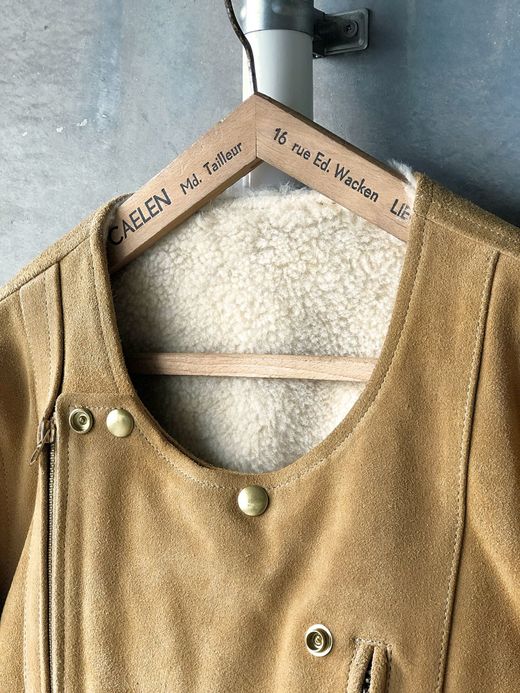 ANACHRONORM ANA234 / SUEDE BOA RIDERS JACKET / CAMEL