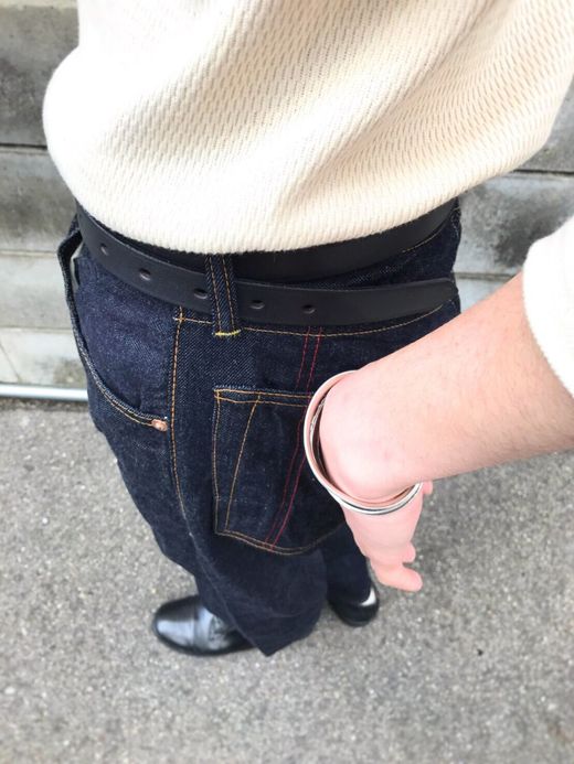 ANACHRONORM 20mm Long Belt By Brassbound / black