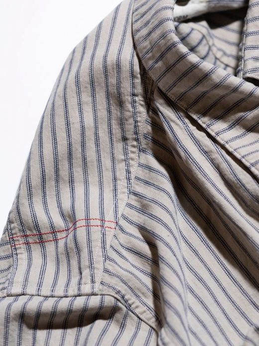 ANACHRONORM AN098 / COVERALL SHIRT Ⅱ / HICKORY STRIPE