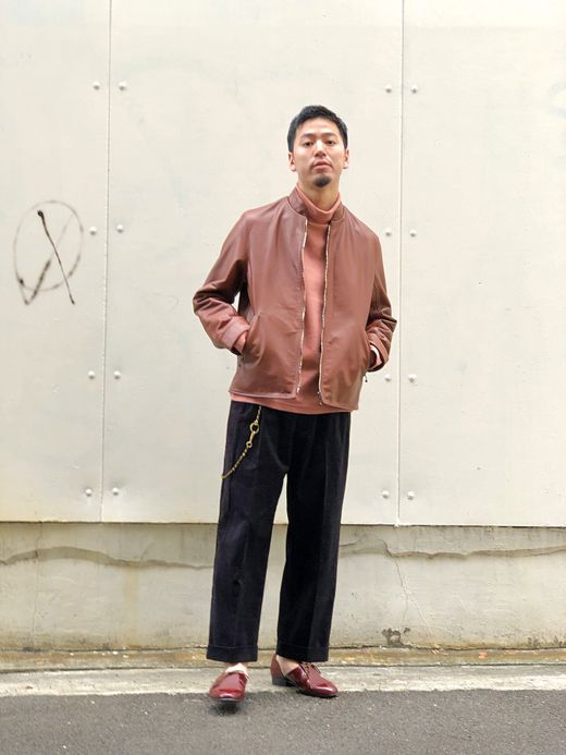 VOO VOO-955 / CORD SLACKS THICK / BLACK