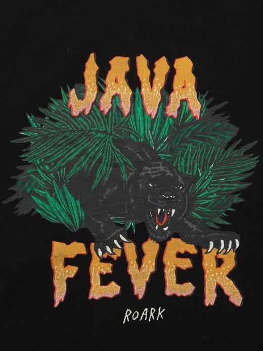 ROARK REVIVAL RTJD603 / "JAVA FEVER" TEE / BLACK