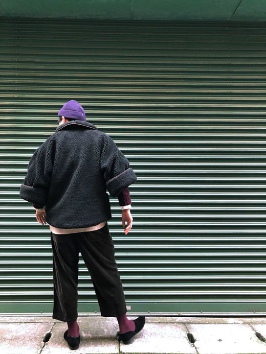 ALDIES Bonds Short Coat / black