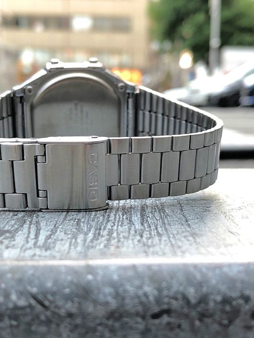 CASIO A168WA-1 / DIGITAL METAL WATCH / BLACK×SILVER