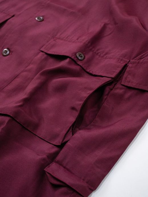 TENBOX DRUG DEALER SHIRT / BURGUNDY