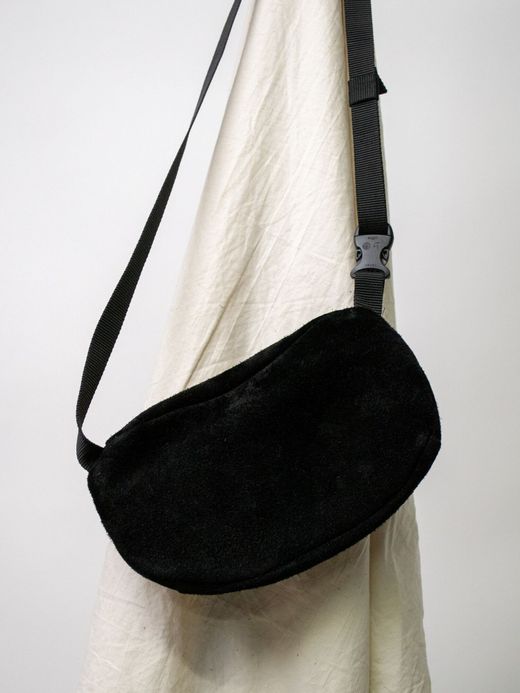 THE UNION TCB00054 / SUEDE FIELD POUCH(L size) / BLACK