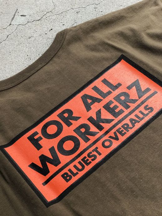 THE UNION TBO0007-2 / FOR ALL WORKERZ TEE / OLIVE