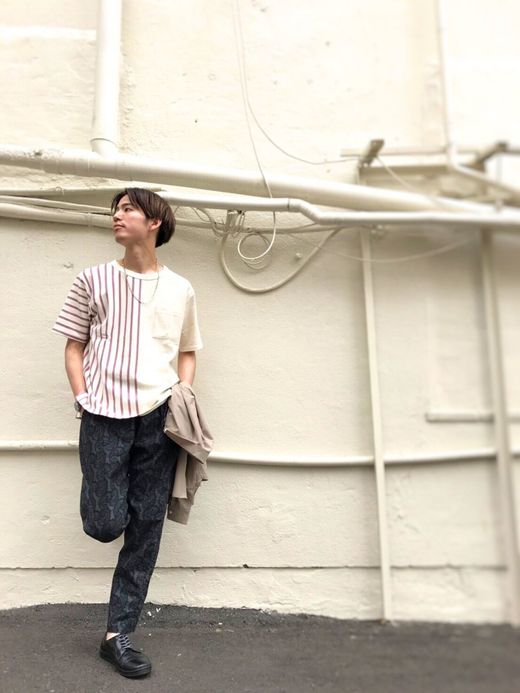 VOO Tricky Tee / natural×lavender