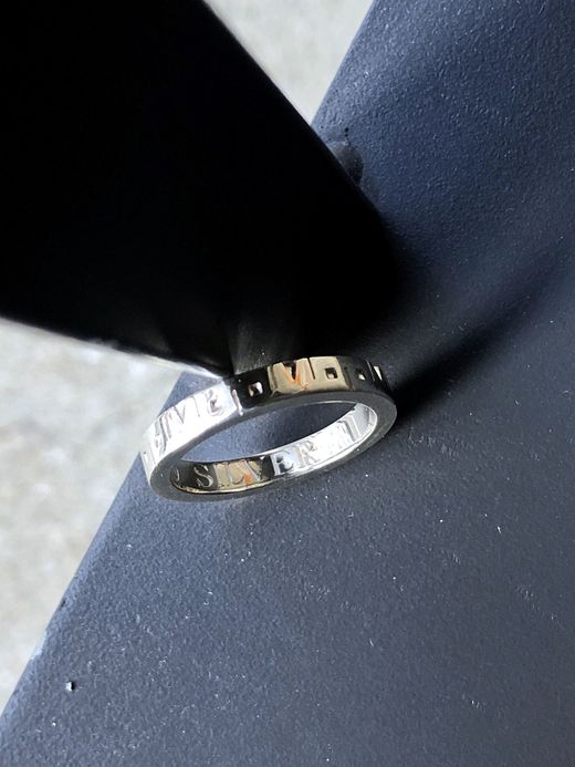 VOO VOO-A-024 / GEOMETRIC PATTERN RING / SILVER