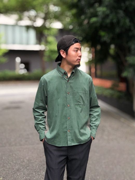 VOO VOO-939 / 0ST VOOMAL SHIRTS CORDUROY / GREEN