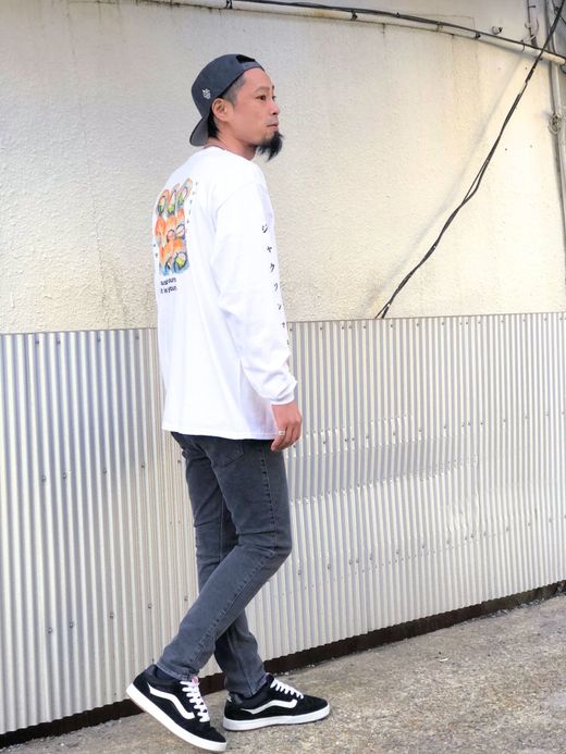  Cali Sushi Long Sleeve Tee / white