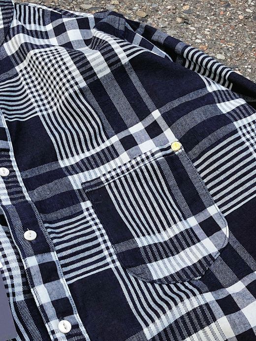 ANACHRONORM AN002 / PULLOVER LONG SHIRT / INDIGO(ONE WASH)