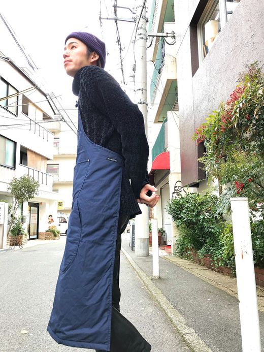  Winter Split Apron / navy