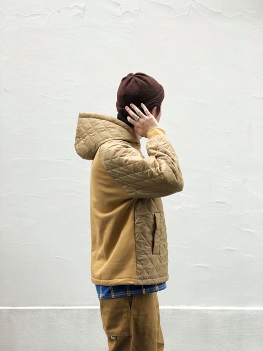 VOO VOO-950 / QUILT HOODY / CAMEL