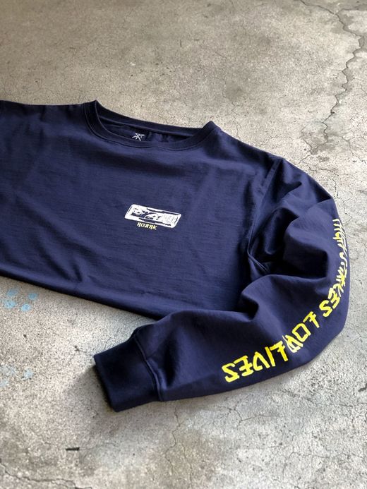 ROARK REVIVAL RLTJ501 / "HIGH STAKES, LOW LIVES" L/S TEE / NAVY