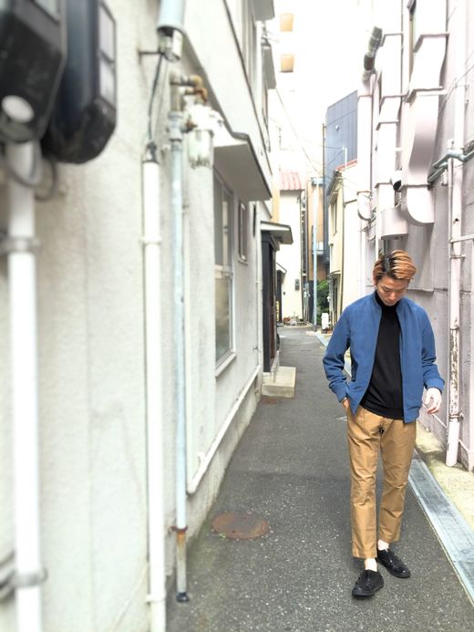 VOO Suede Lib Blouson / navy
