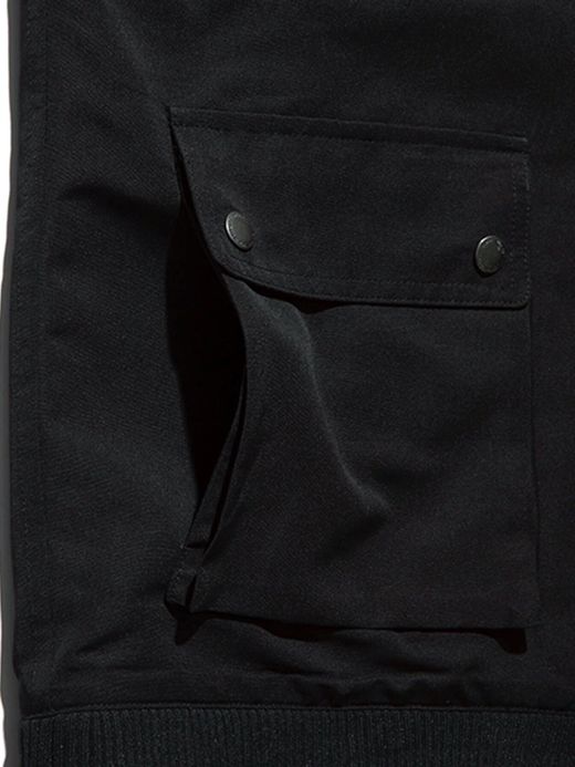 ROARK REVIVAL RJJ550 / HOODED COACHES JACKET / BLACK