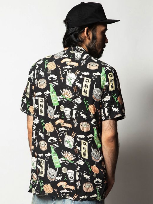 ROARK REVIVAL RW424 / NOODLE SHOP WOVEN / BLACK