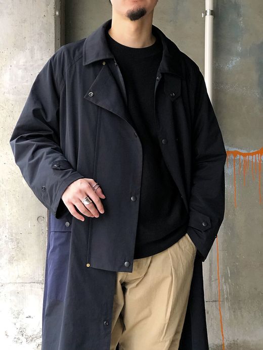 ANACHRONORM ANA034 / COWBOY TRENCH COAT / BLACK