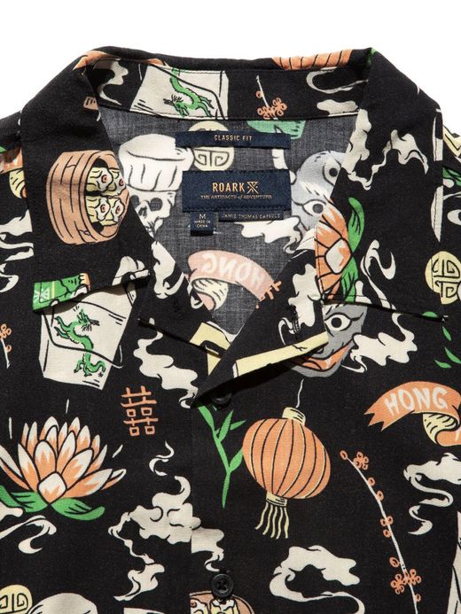 ROARK REVIVAL RW424 / NOODLE SHOP WOVEN / BLACK