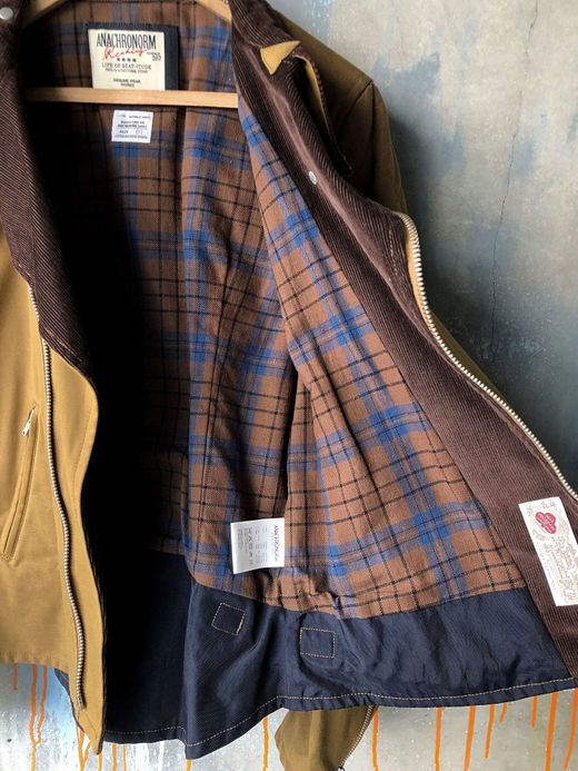 ANACHRONORM ANR-072 / MONZA TYPE RIDERS JACKET / BEIGE