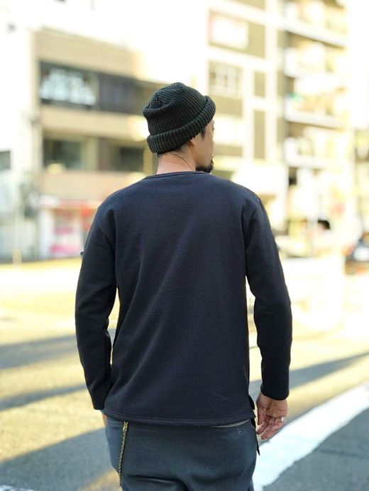 Spinner Bait 104AU / アメリカンドライ裏毛セットインクルーL/S / スミブラック