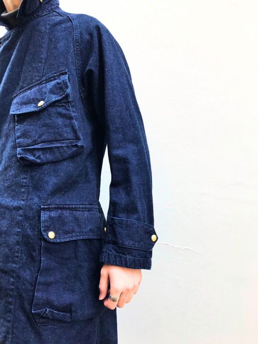 ANACHRONORM Denim Trench Coat / indigo