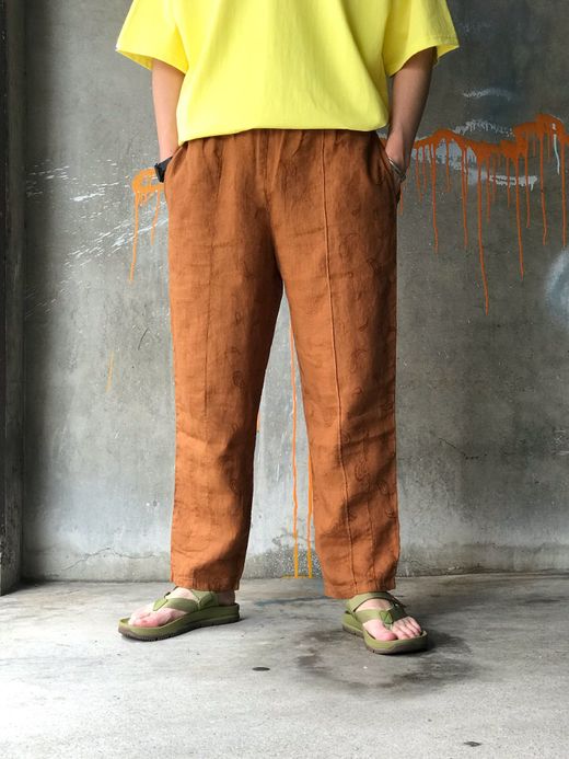  MP-20SP015 / VENICE LINEN JACQUARD PANTS / キャメル