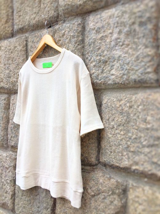 VOO Thermal Stripe Tee / natural