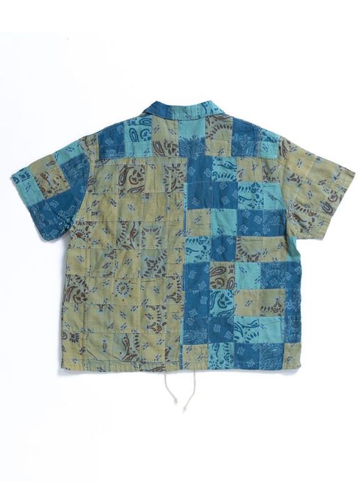 ANACHRONORM AN106 / S/S PATCH WORK COVERALL SHIRT / B.GRAY