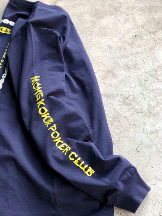 ROARK REVIVAL RLTJ501 / "HIGH STAKES, LOW LIVES" L/S TEE / NAVY