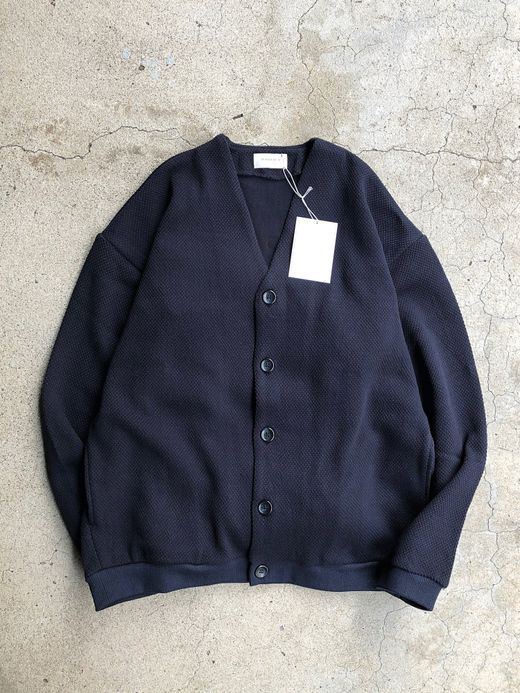 Spinner Bait 212LK / ローゲージストレッチカノコWフェイスカーディガン / ネイビー