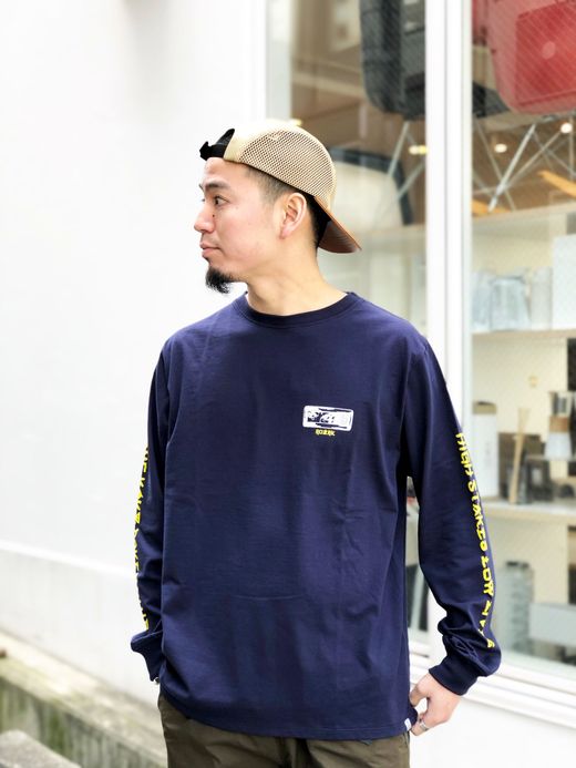 ROARK REVIVAL RLTJ501 / "HIGH STAKES, LOW LIVES" L/S TEE / NAVY