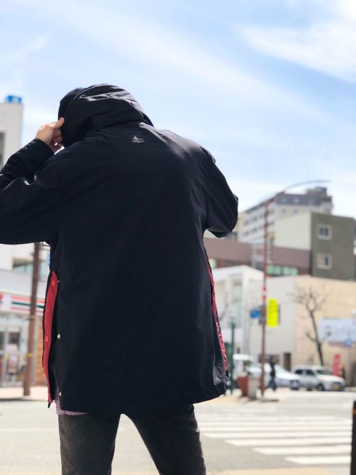 VOO Joke Hoodle / black×red