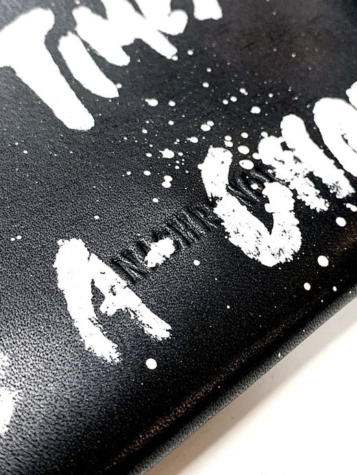 ANACHRONORM ANBB028-STCL / STENCIL COIN CASE LONG / BLACK