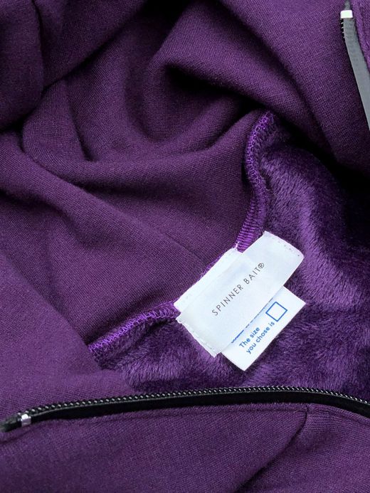 fulton SPN001 / "HIGH LINE" BOMBER HEAT HOODIE / PURPLE