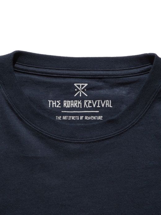 ROARK REVIVAL RLTJ604 / "WILDLIFE" L/S TEE / NAVY