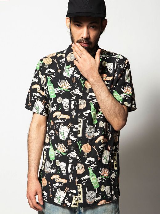 ROARK REVIVAL RW424 / NOODLE SHOP WOVEN / BLACK