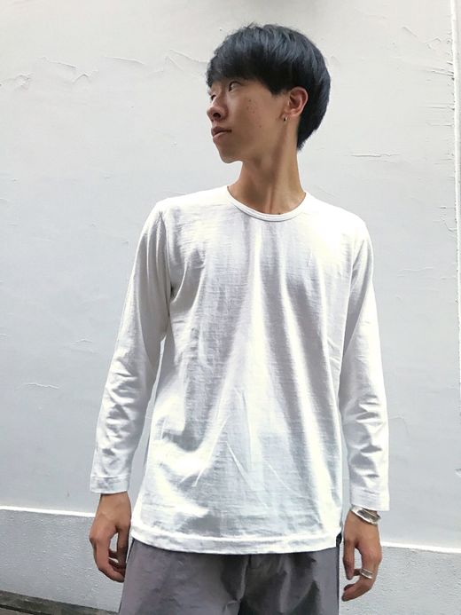 fulton F-neck 5/6 Tee Ⅱ / white