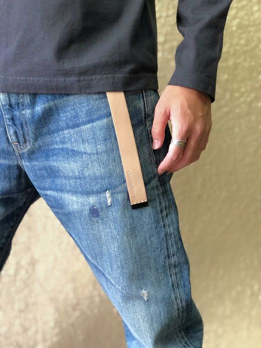 ANACHRONORM ANBB-030 / G-I BELT 25mm / NATURAL×BLACK